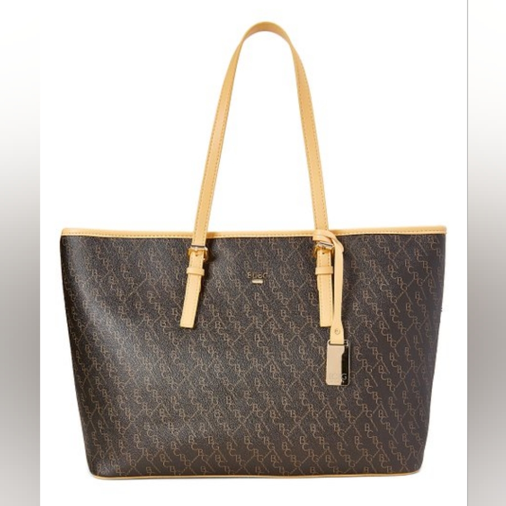 BCBG Paris Brown Bayview Logo Tote